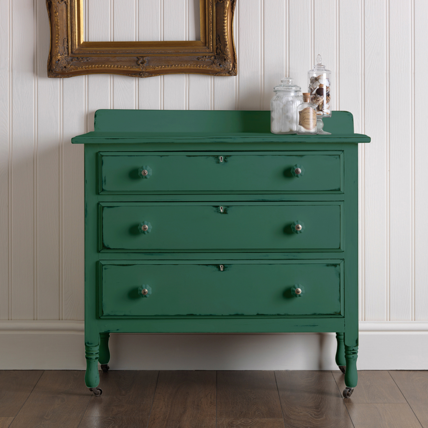 slide 2 of 5, Rust-Oleum Rust-Oleum Chalked Ultra Matte Paint - 391445, Quart, Rainforest Green, 1 ct