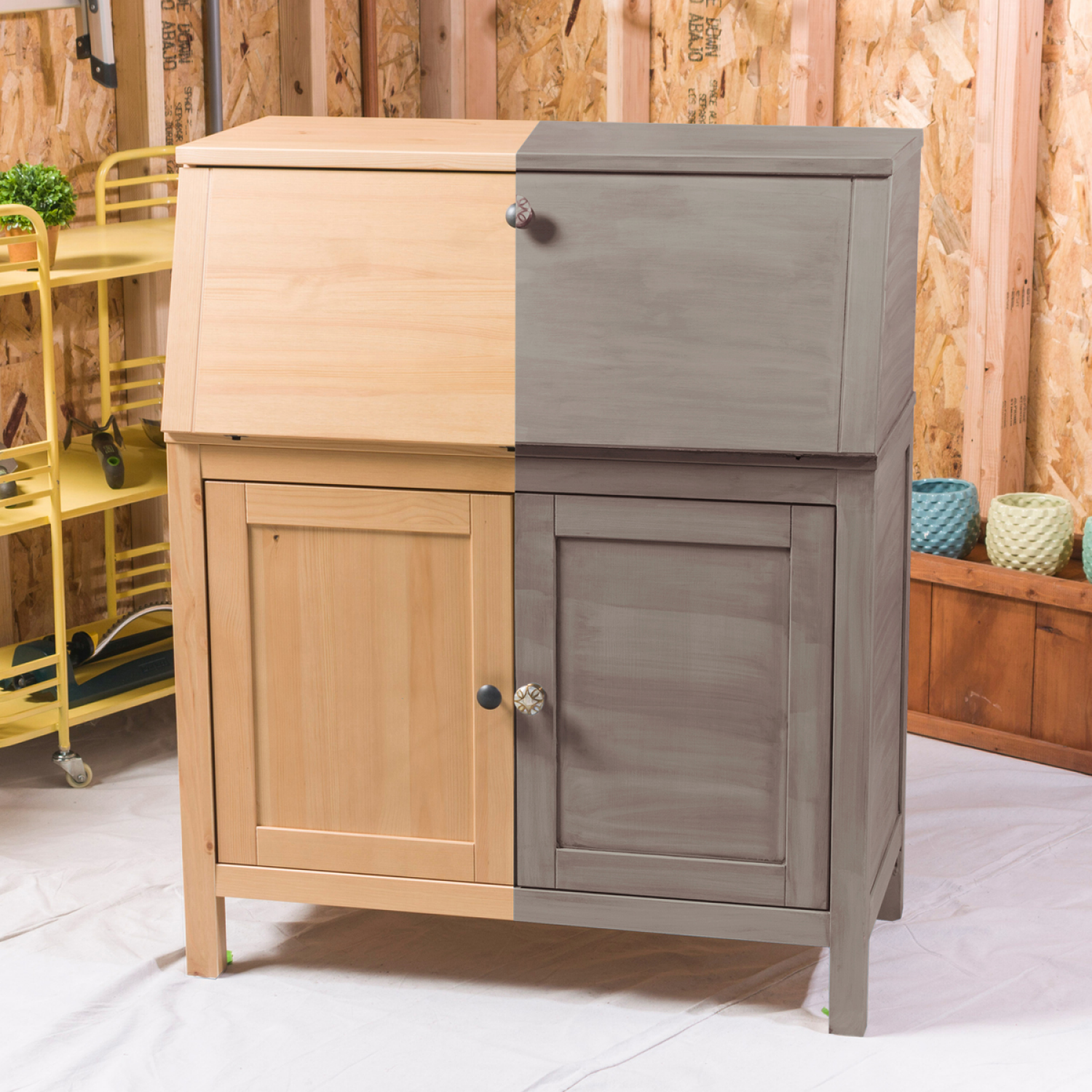 slide 5 of 5, Rust-Oleum Rust-Oleum Chalked Ultra Matte Paint - 391446, Quart, Oak Latte, 1 ct