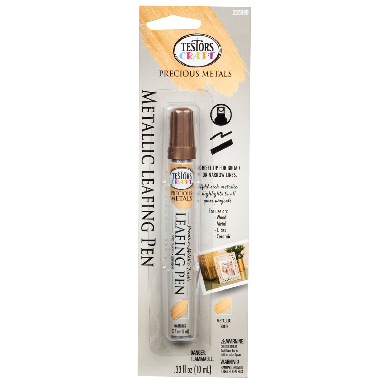 slide 4 of 4, Rustoleum Testors Craft Metallic Leafing Pen, Gold, 1 ct