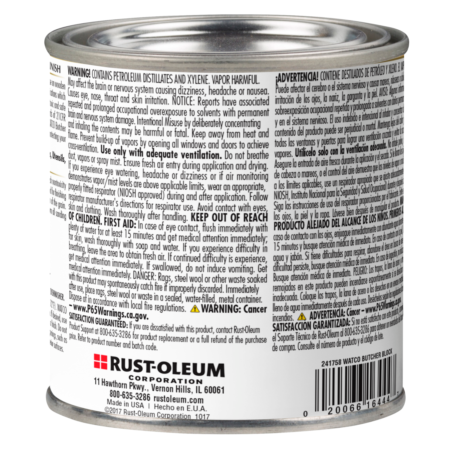 slide 3 of 3, Rustoleum Watco Butcher Block- 241758, Pint, Clear, 1 ct