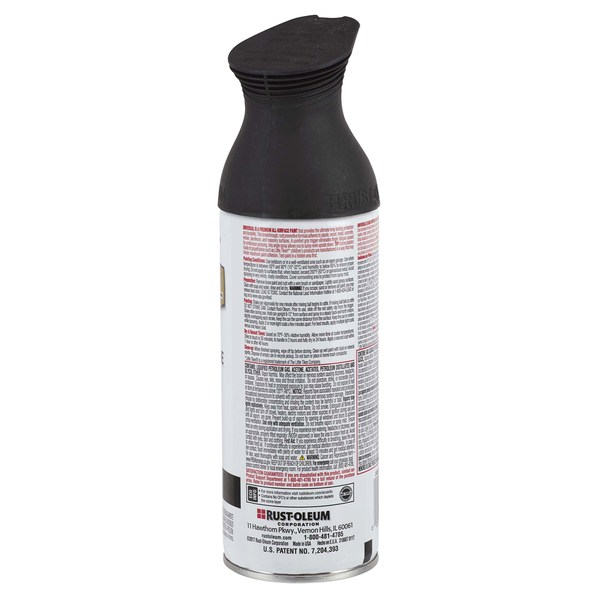 Rust-Oleum 12 oz Universal Satin Spray Paint - Black