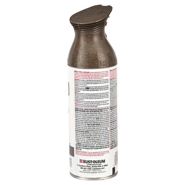 slide 8 of 9, Rust-Oleum 12oz Universal Hammered Spray Paint Brown, 12 oz