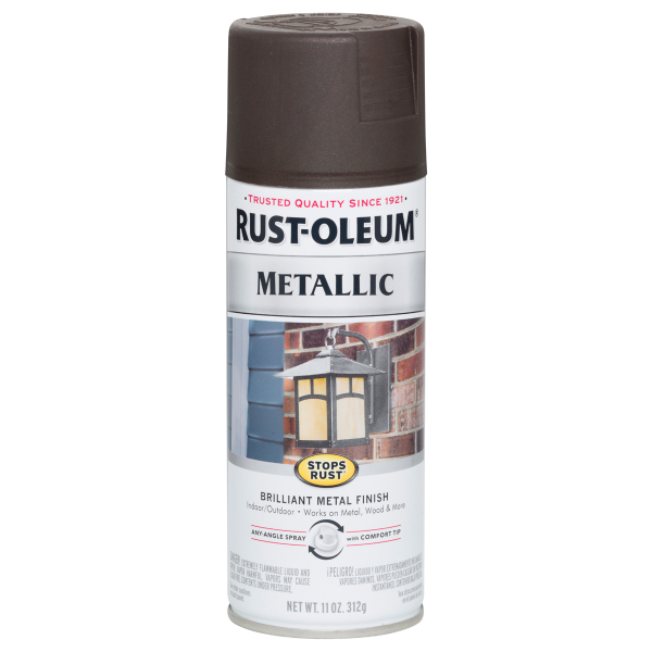 slide 15 of 17, Rust-Oleum Stops Rust Protective Metallic Finish Spray Paint - 248636, Oil Rubbed Bronze, 11 oz