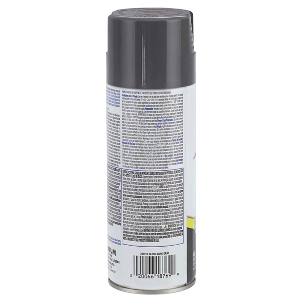 slide 9 of 9, Rust-Oleum Painters Touch 2x Ultra Cover Spray Paint 249115, Gloss Dark Gray, 12 oz