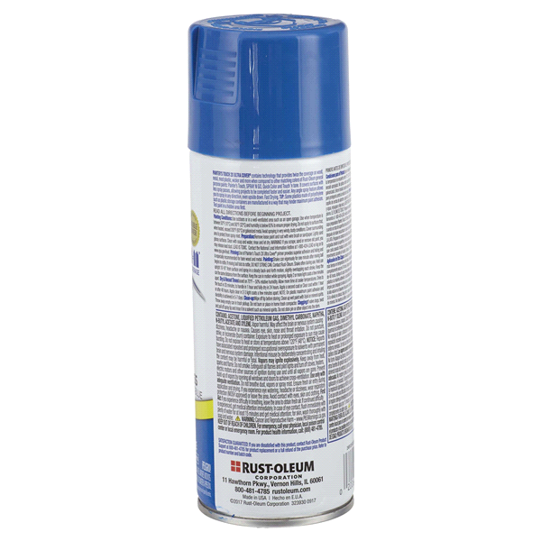 slide 5 of 9, Rust-Oleum Painters Touch 2X Ultra Cover Spray Paint - 249120, Gloss Brilliant Blue, 12 oz