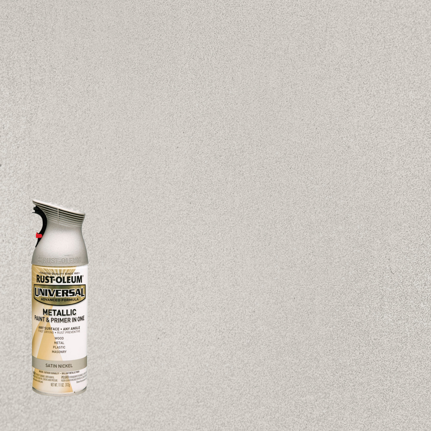 slide 1 of 5, Rust-Oleum 11oz Universal Metallic Spray Paint Nickel, 