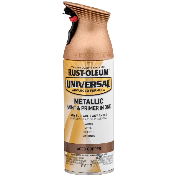 slide 10 of 21, Rust-Oleum 11oz Universal Metallic Spray Paint Copper, 11 oz