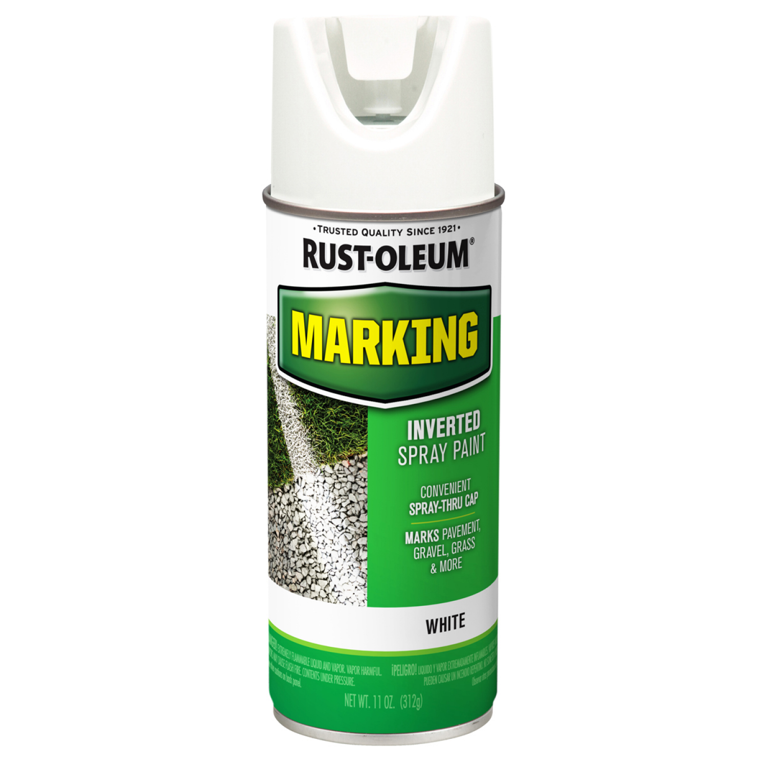 slide 1 of 4, Rust-Oleum Rust-Oleum Specialty Marking Paint-1950830, 11 ounce, White, 11 oz
