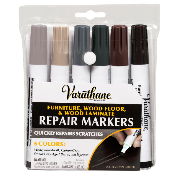 slide 3 of 13, Varathane 6pk Markers Gray, 0.13 oz, 6 ct