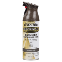 slide 4 of 29, Rust-Oleum Universal Hammered Paint & Primer in One Spray Paint - 258199, Dark Bronze, 11 oz