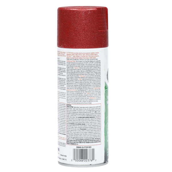 slide 4 of 9, Rust-Oleum Glitter Spray Paint - 268045, Red, 10.25 oz