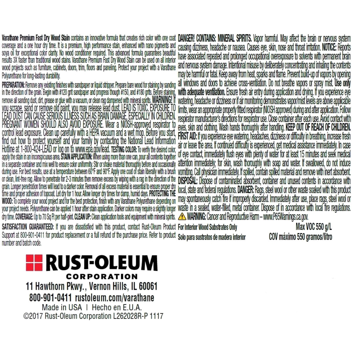 slide 5 of 5, Rustoleum Varathane Premium Fast Dry Wood Stain - Ebony, 8 fl oz