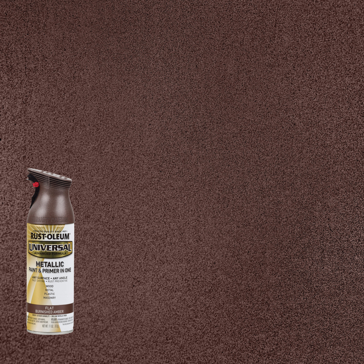 slide 1 of 5, Rust-Oleum 11oz Universal Metallic Spray Paint Burnished Amber, 