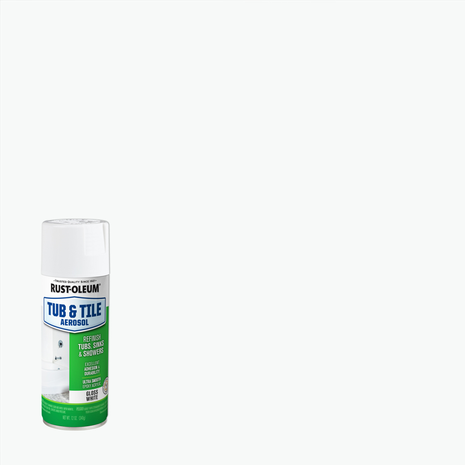 slide 1 of 4, Rust-Oleum Tub & Tile Aerosol 280882, White, 12 oz