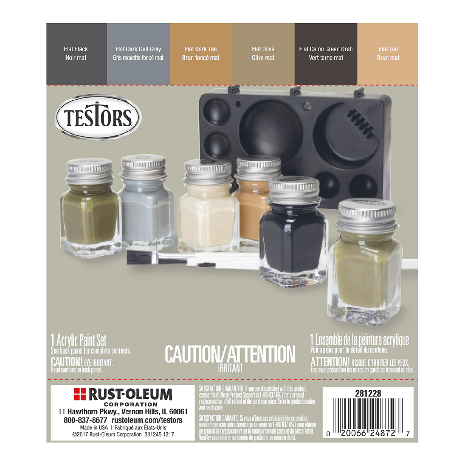 slide 2 of 3, Rustoleum Testors Camouflage Acrylic Paint Sets- 281228, Kit, 1 ct