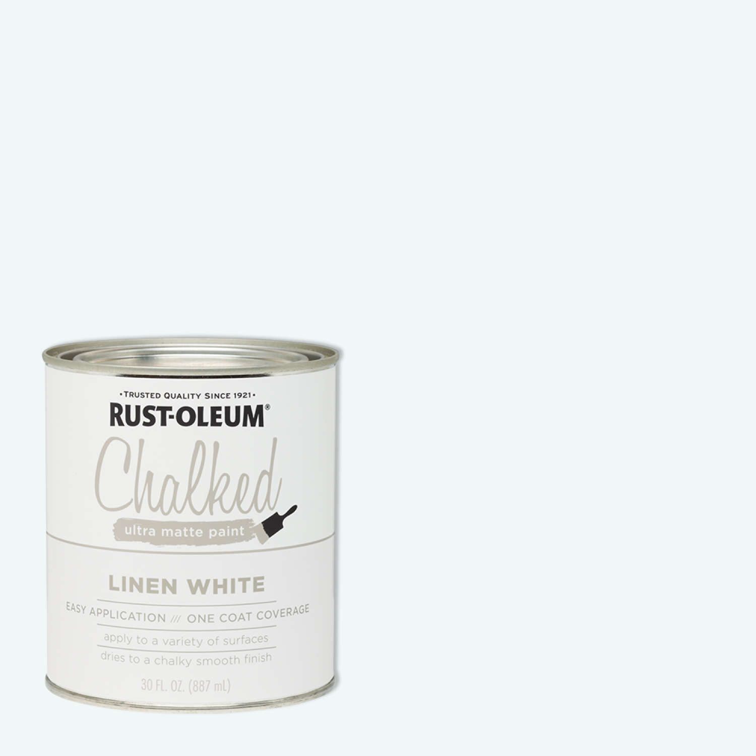 slide 1 of 5, Rust-Oleum Chalked Ultra Matte Paint - 285140, Quart, Linen White, 1 ct