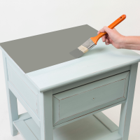 slide 3 of 29, Rust-Oleum Chalked Ultra Matte Paint - 285141, Quart, Country Gray, 1 ct