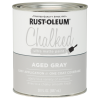 slide 18 of 29, Rust-Oleum Chalked Ultra Matte Paint - 285143, Quart, Aged Gray, 1 ct