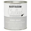 slide 19 of 29, Rust-Oleum Chalked Ultra Matte Paint - 285143, Quart, Aged Gray, 1 ct