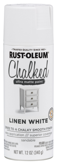 slide 17 of 29, Rust-Oleum 12oz Chalked Ultra Matte Spray Paint Linen White, 12 oz