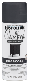 slide 19 of 29, Rust-Oleum 12oz Chalked Ultra Matte Spray Paint Charcoal, 12 oz