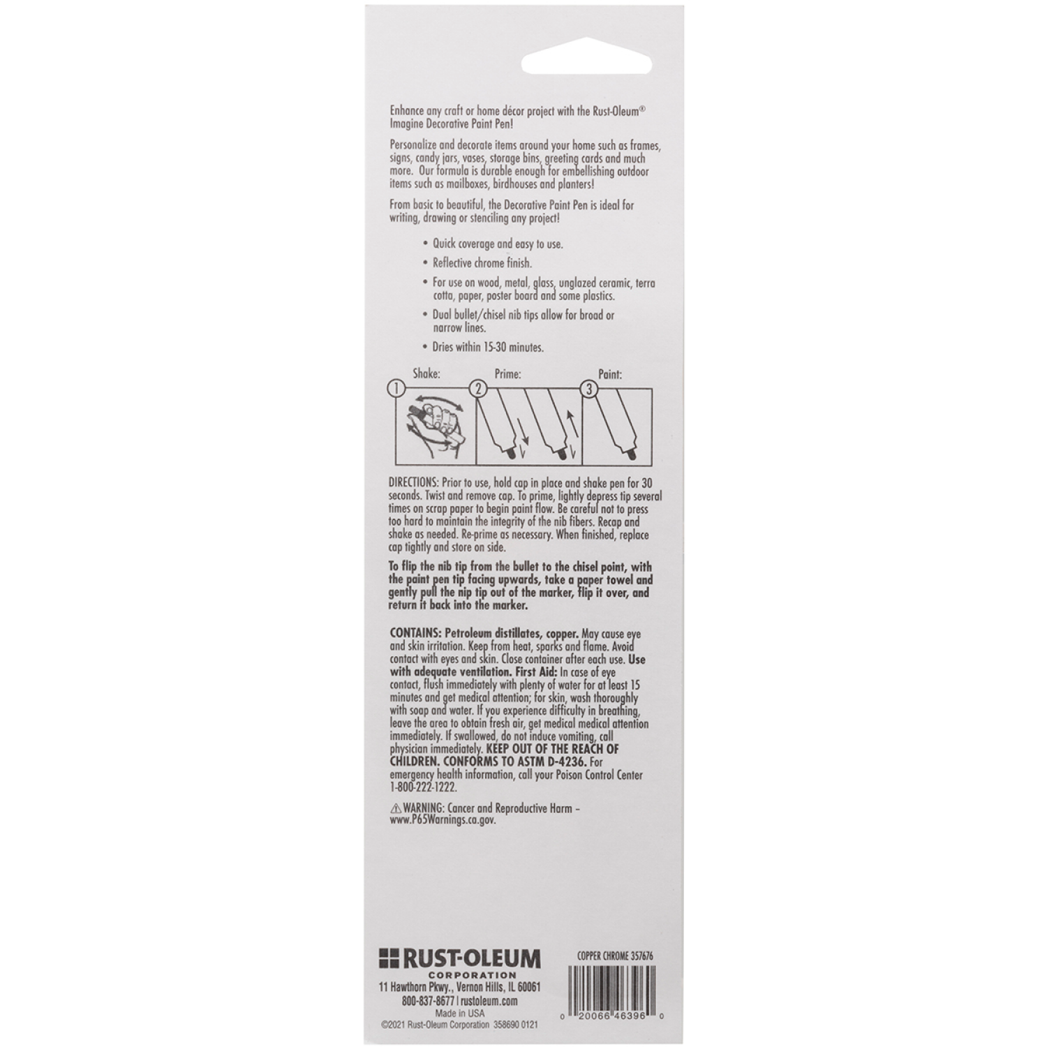 slide 2 of 4, Rustoleum Rust-Oleum Imagine Chrome Copper Paint Pen 357676, 0.33 fl oz