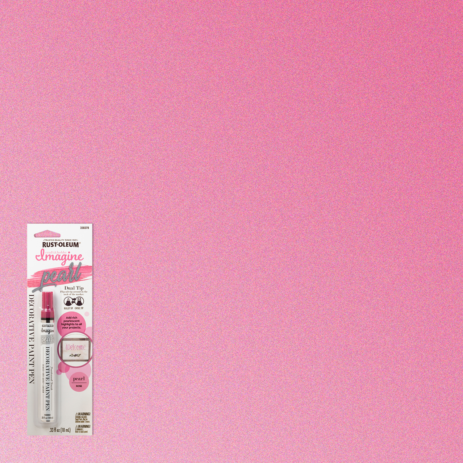 slide 1 of 2, Rust-Oleum Imagine Craft & Hobby Dual Tip Pearl Decorative Paint Pen, Pearl Rose, 1 ct