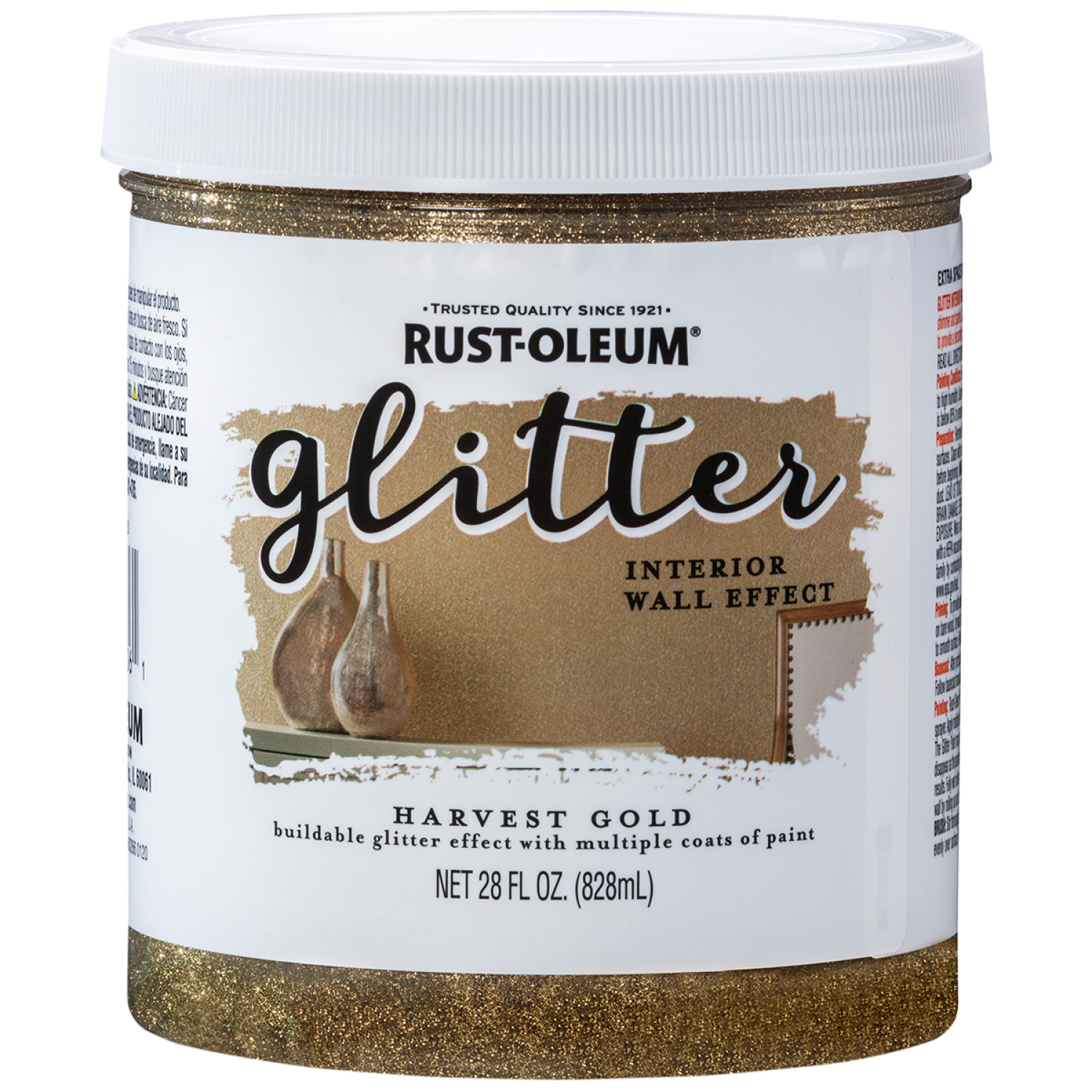 slide 1 of 2, Rustoleum Rust-Oleum Glitter Harvest Gold- 360218, 28 oz