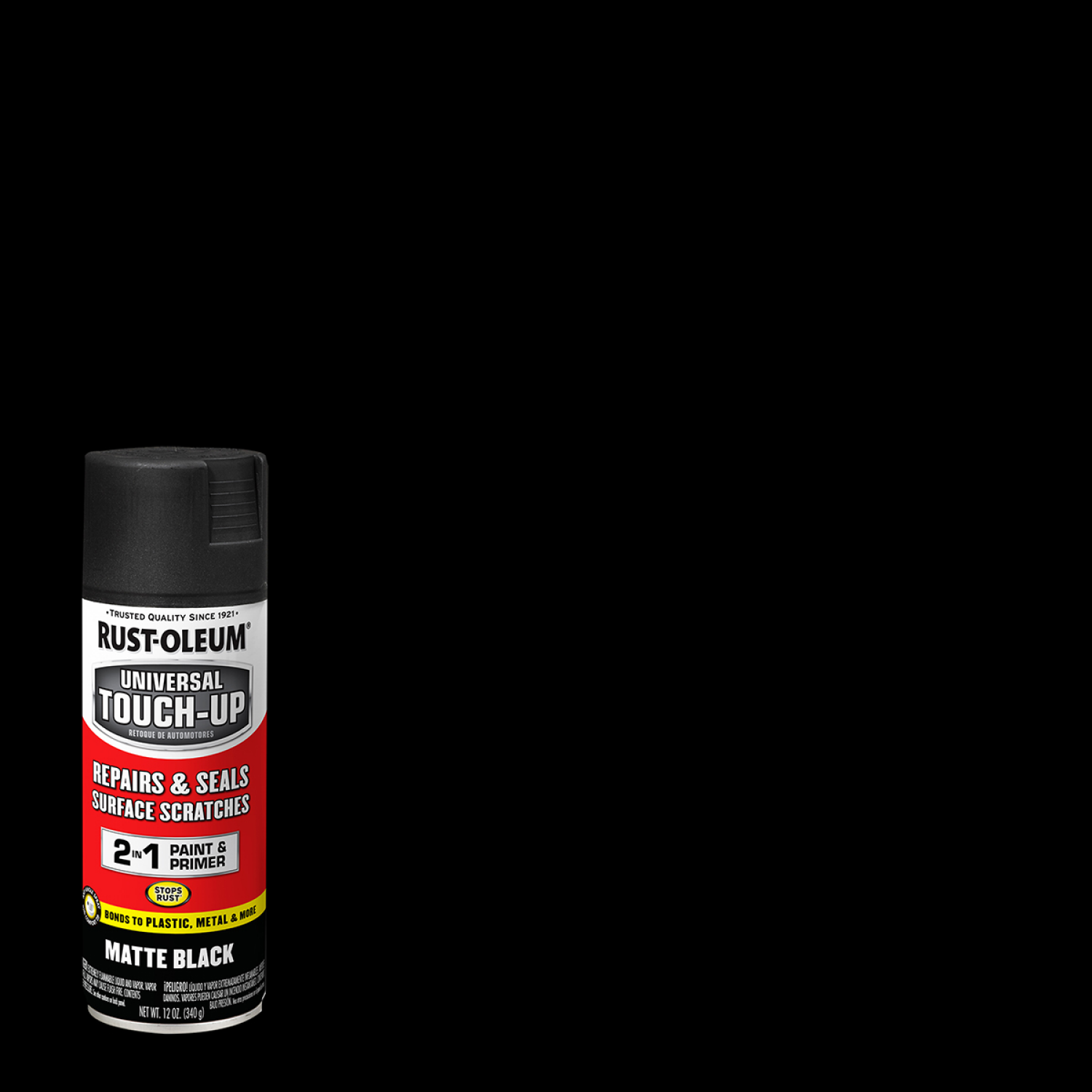 slide 1 of 5, Rust-Oleum Rustoleum Rust-Oleum Automotive Touch-Up Matte Black Spray and Primer in 1- 363390, 11 oz, 11 oz