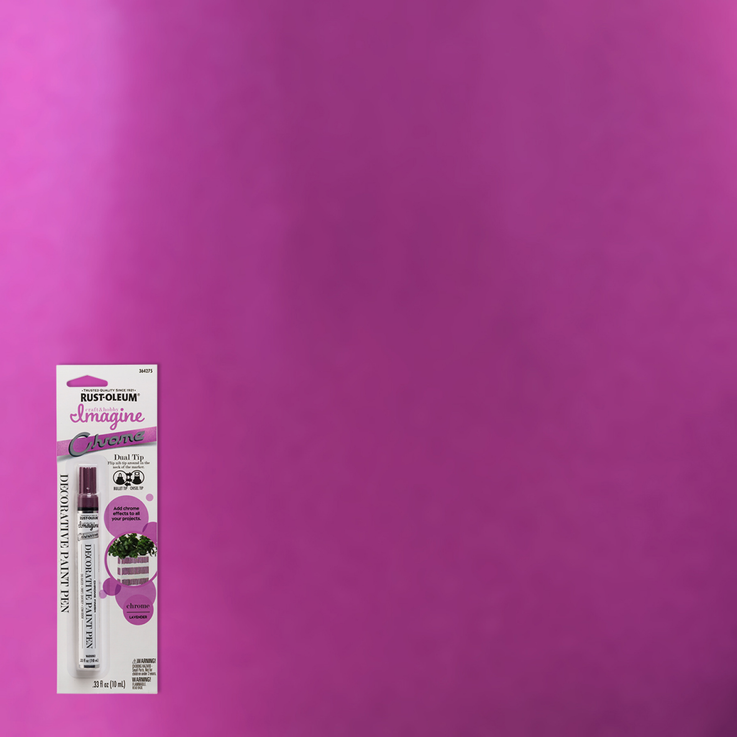 slide 5 of 5, Rustoleum Rust-Oleum Imagine Chrome Lavender Paint Pens 364275, 0.33 fl oz