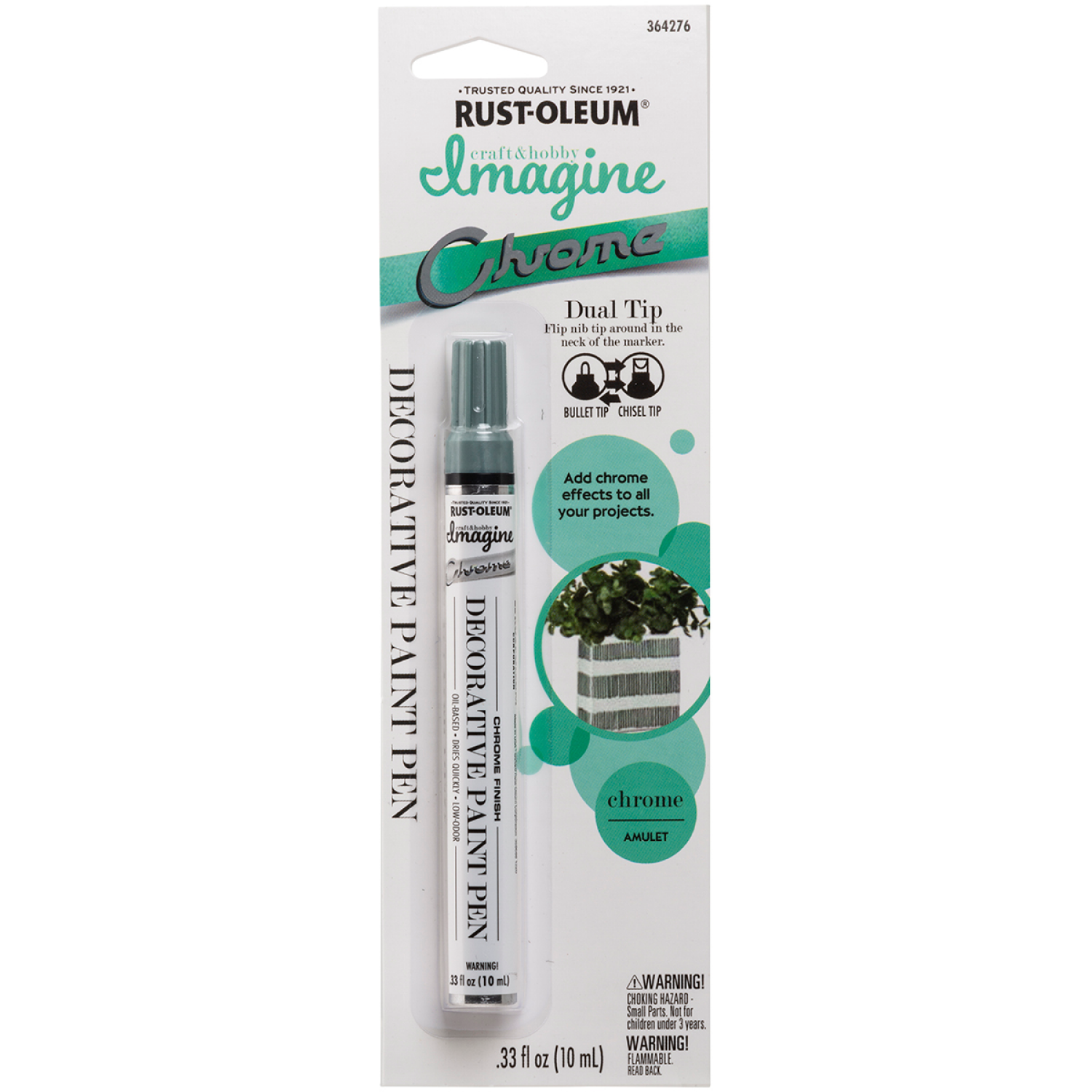slide 4 of 5, Rustoleum Rust-Oleum Imagine Chrome Amulet Paint Pens - 364276, 0.33 fl oz