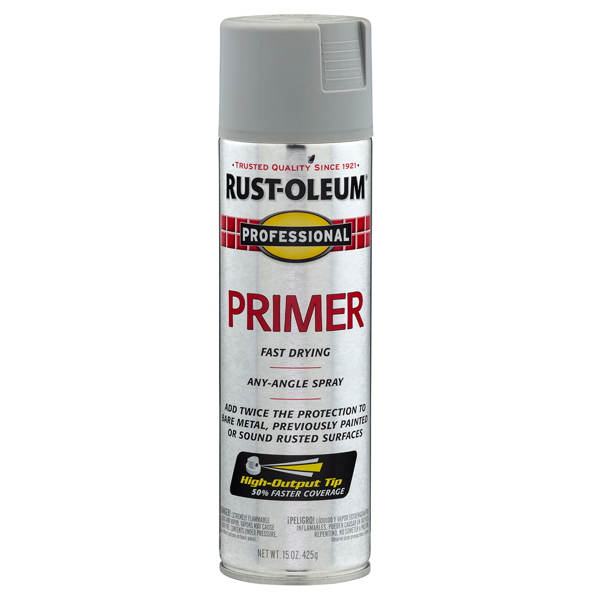 slide 15 of 21, Rust-Oleum Professional Enamel Spray Primer - 7582838, Flat Gray, 15 oz