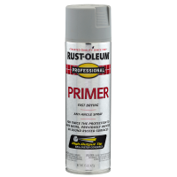 slide 4 of 21, Rust-Oleum Professional Enamel Spray Primer - 7582838, Flat Gray, 15 oz