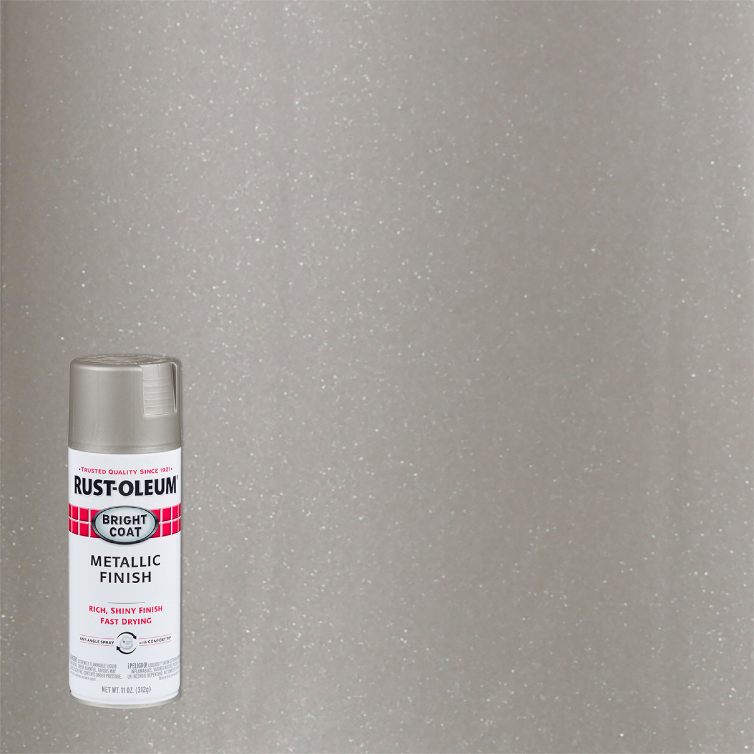 slide 1 of 5, Rust-Oleum Stops Rust Protective Bright Coat Metallic Finish Spray Paint - 7715830, Aluminum, 