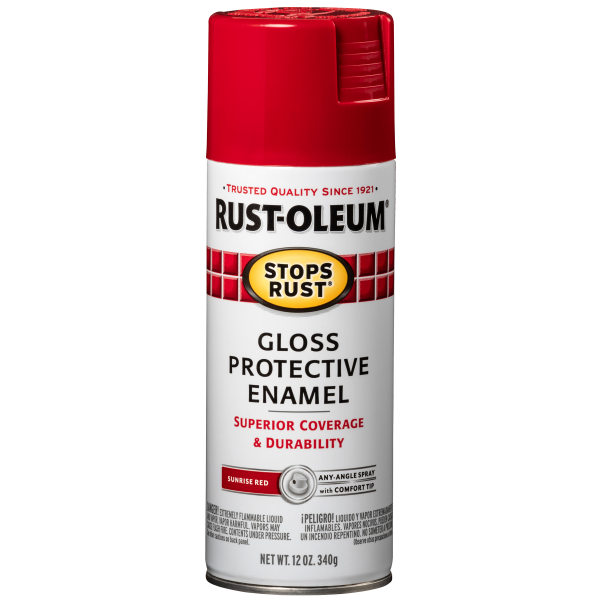 slide 20 of 29, Rust-Oleum Gloss Protective Enamel Spray - Sunrise Red, 