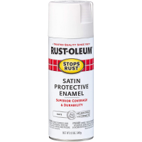 slide 21 of 29, Rust-Oleum Stops Rust Protective Enamel Spray Paint - 7791830, Satin White, 12 oz