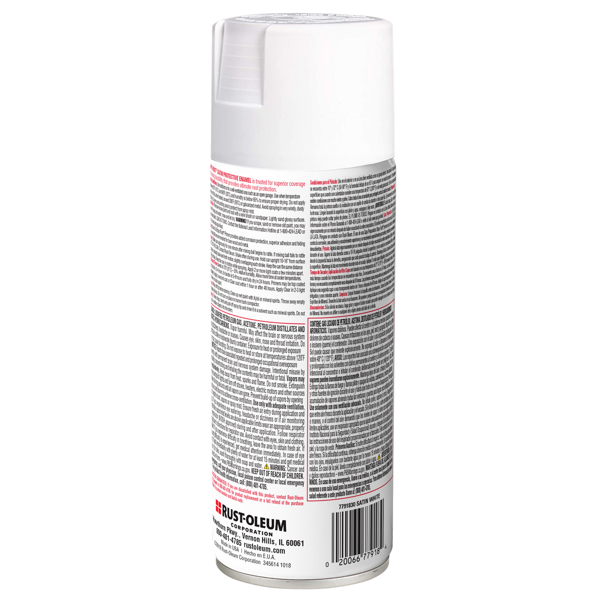 slide 18 of 29, Rust-Oleum Stops Rust Protective Enamel Spray Paint - 7791830, Satin White, 12 oz