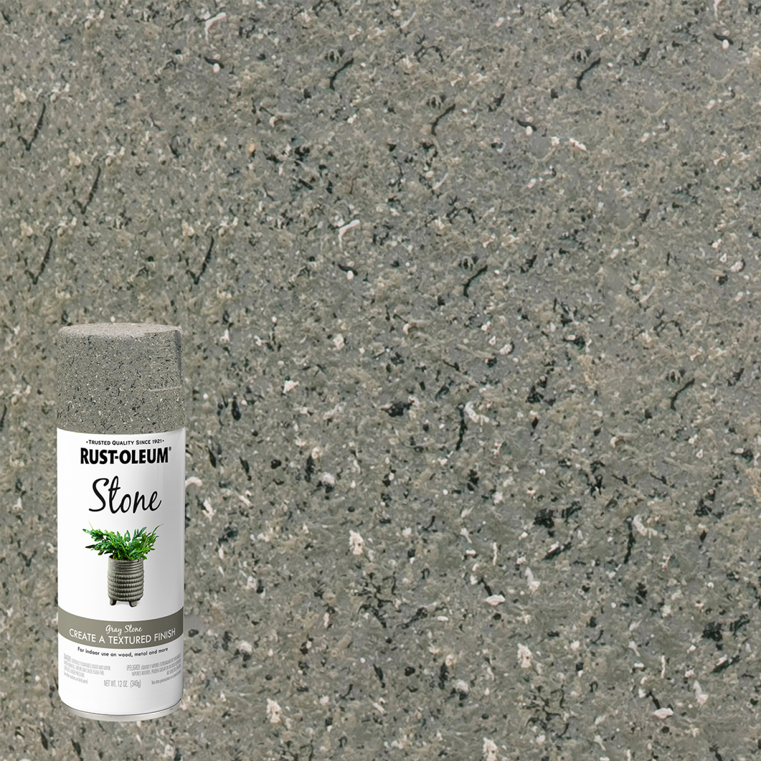 slide 1 of 4, Rust-Oleum American Accents Stone Creations Spray - 7992830, Gray, 12 oz
