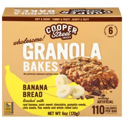 Cooper Street Cookies Cookies Wholesome! Banana Bread Granola Bakes - 6 Bars