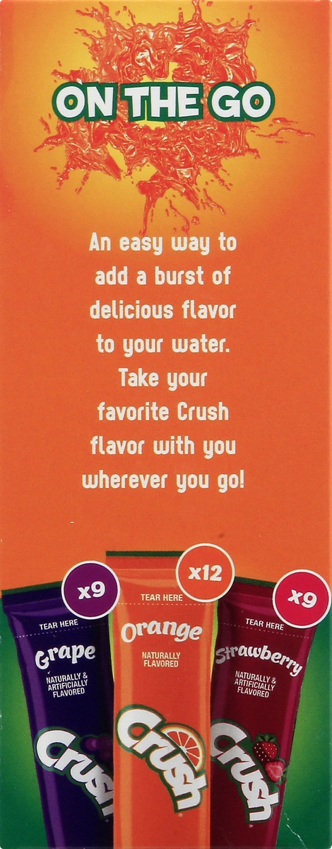 slide 7 of 9, Crush Sugar Free Drink Mix Sticks Variety Pack, 30 ct