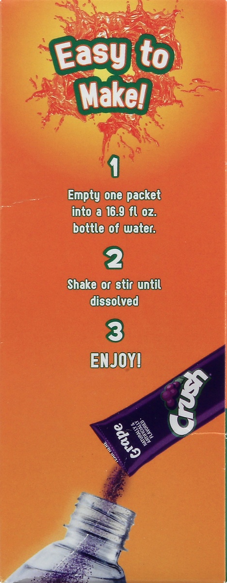 slide 8 of 9, Crush Sugar Free Drink Mix Sticks Variety Pack, 30 ct