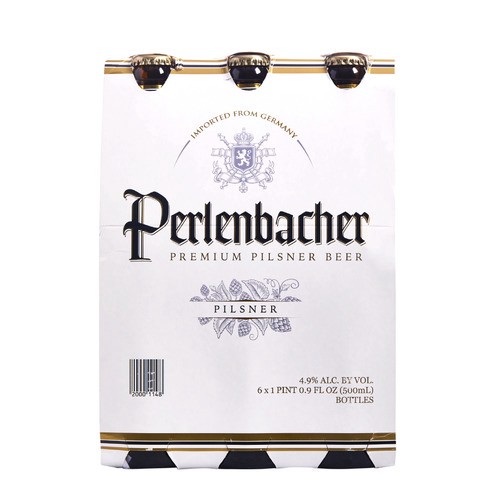 slide 1 of 1, Perlenbacher premium pilsner, 6 pack, 6 ct; 16.9 fl oz