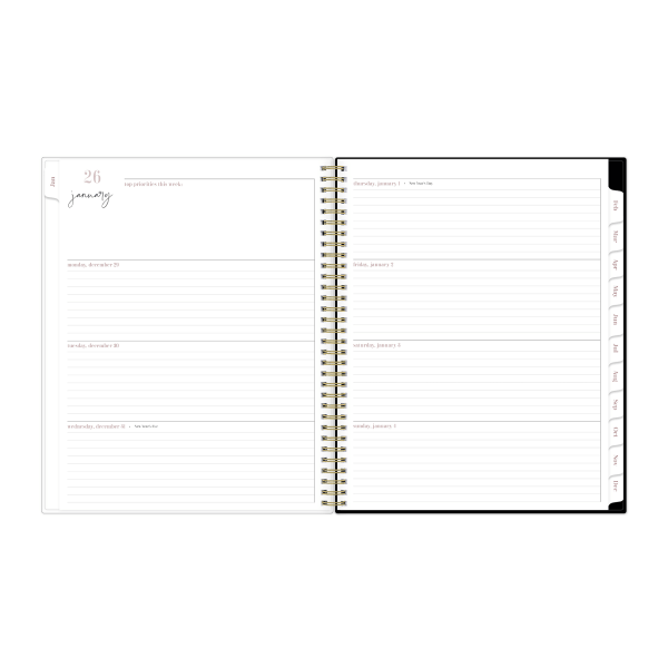 slide 8 of 8, Blue Sky 2026 Blue Sky Belinda Selene Weekly/Monthly Planner, 8-1/2"" x 11"", Lucy, January To December, 155737, 1 ct