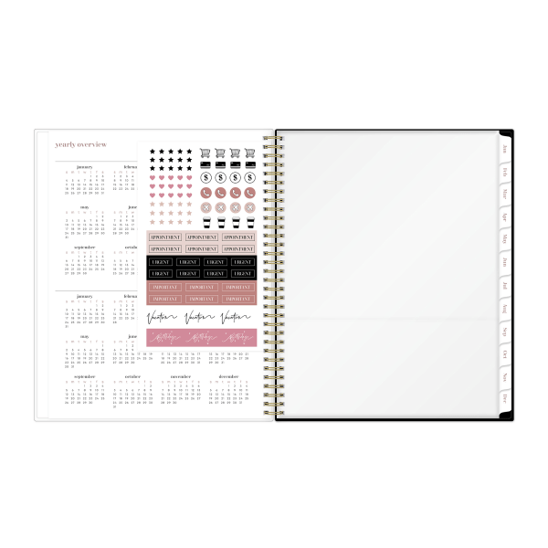 slide 5 of 8, Blue Sky 2026 Blue Sky Belinda Selene Weekly/Monthly Planner, 8-1/2"" x 11"", Lucy, January To December, 155737, 1 ct