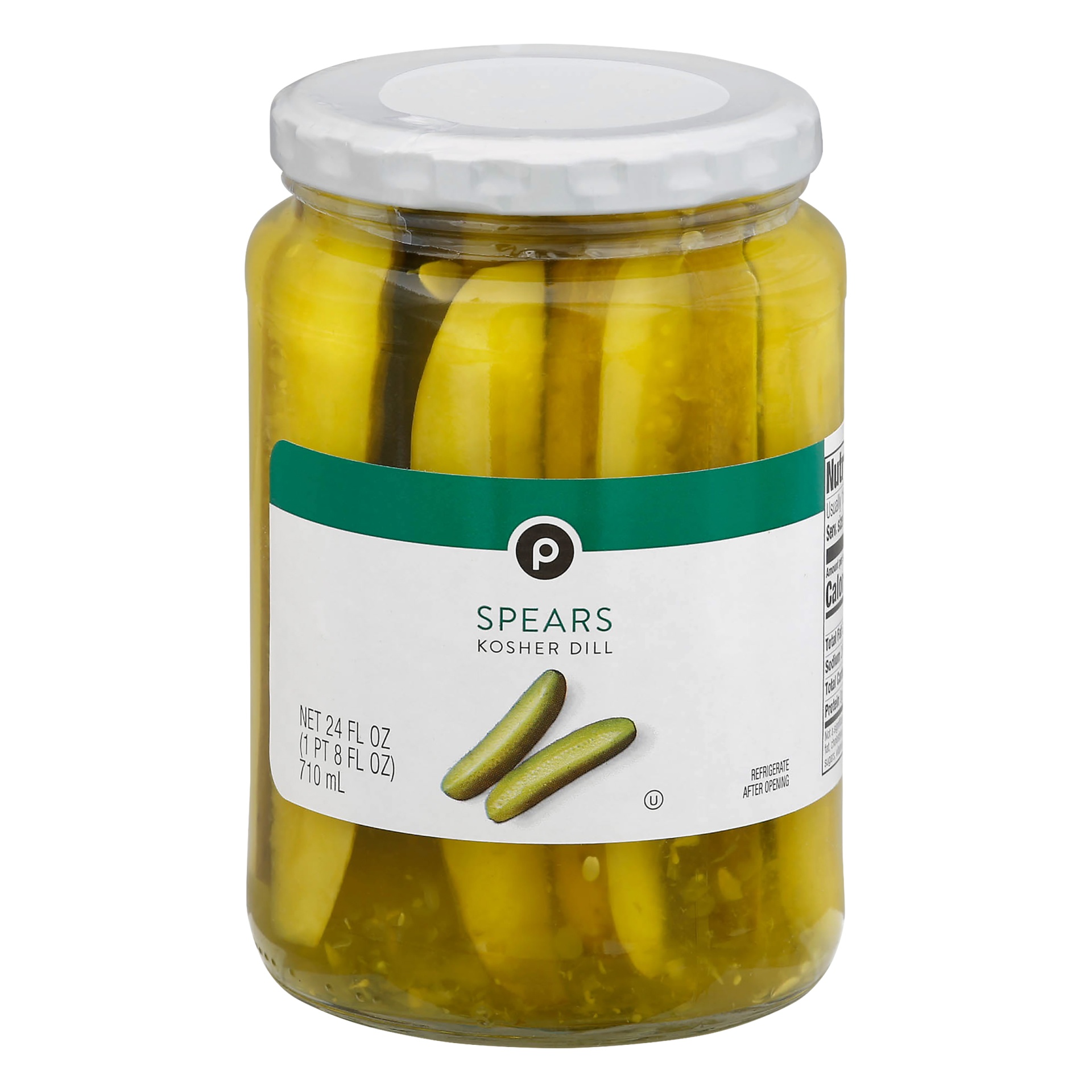 slide 1 of 1, Publix Spears Kosher Dill, 24 oz