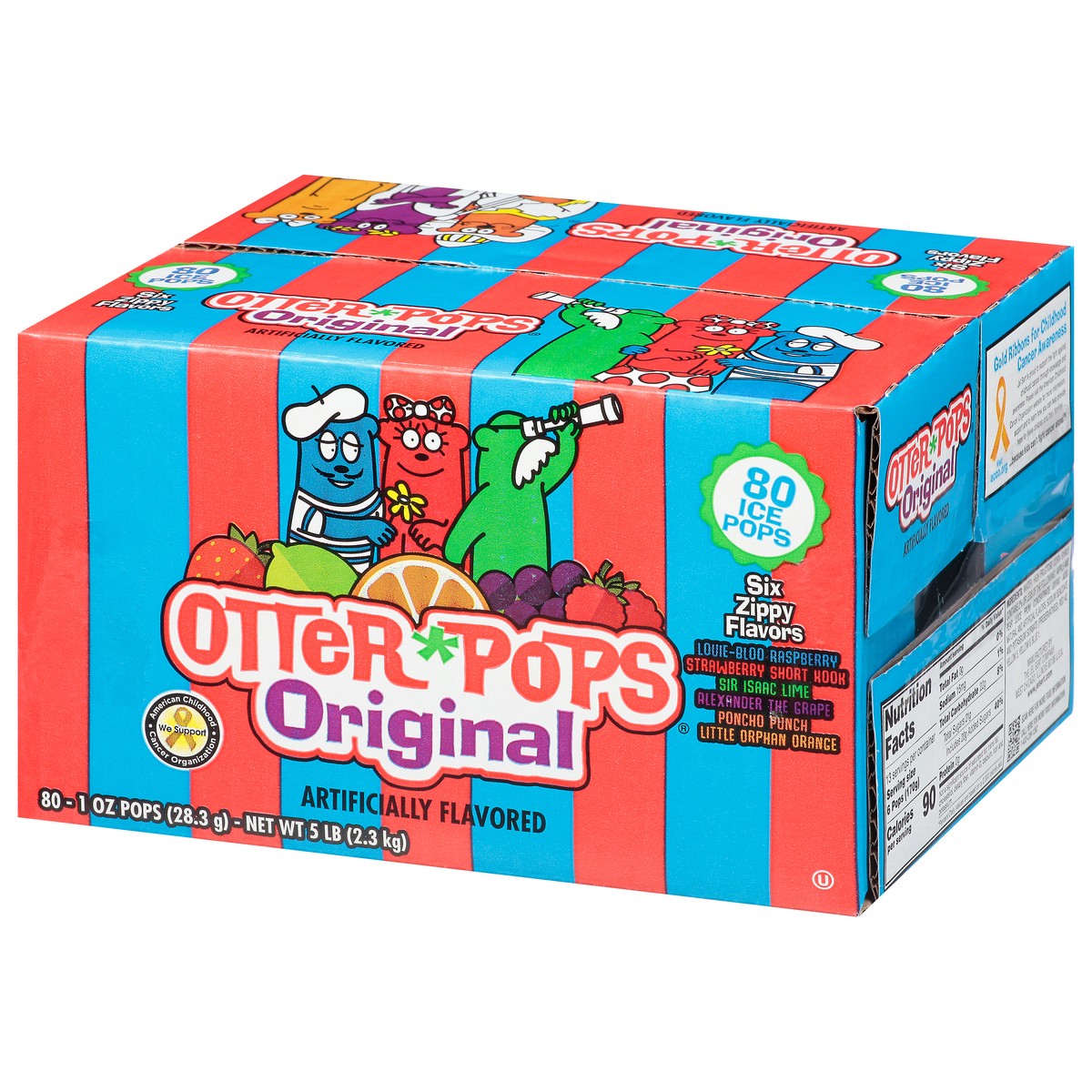 slide 3 of 9, Otter Pops Original Ice Pops 80 - 1 oz Pops, 