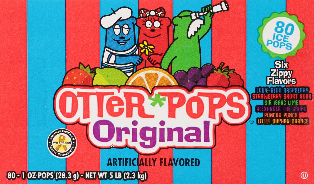 slide 4 of 9, Otter Pops Original Ice Pops 80 - 1 oz Pops, 