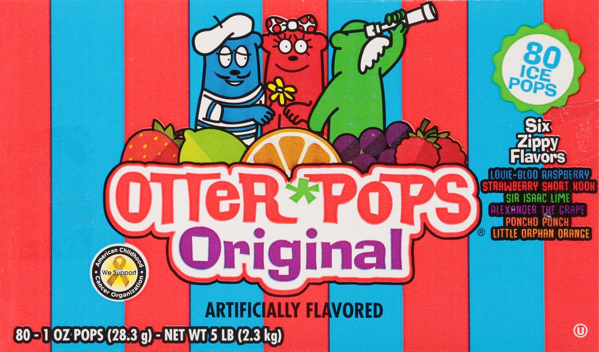 slide 6 of 9, Otter Pops Original Ice Pops 80 - 1 oz Pops, 