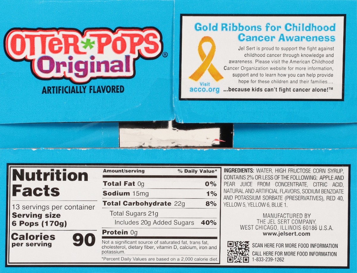 slide 8 of 9, Otter Pops Original Ice Pops 80 - 1 oz Pops, 