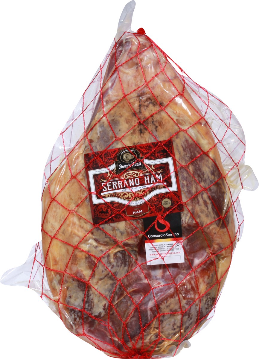 slide 7 of 9, Boar's Head Boneless Serrano Ham 1 ea, per lb
